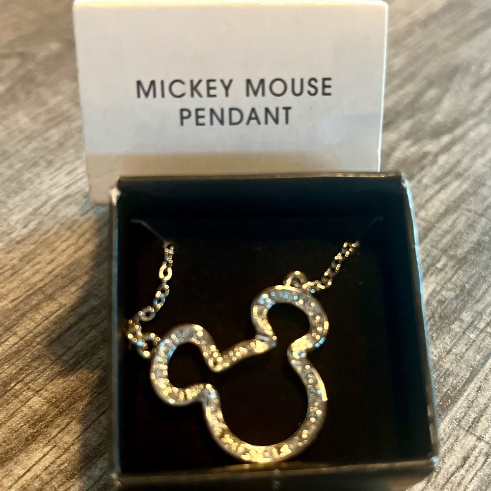 Avon Mickey Mouse Silver Pendant/Necklace